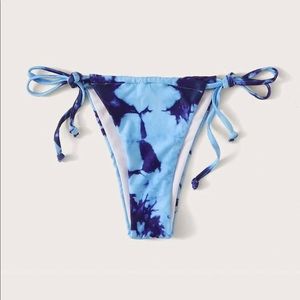 SHEIN Tie Dye Tie Side Bikini Bottom MEDIUM